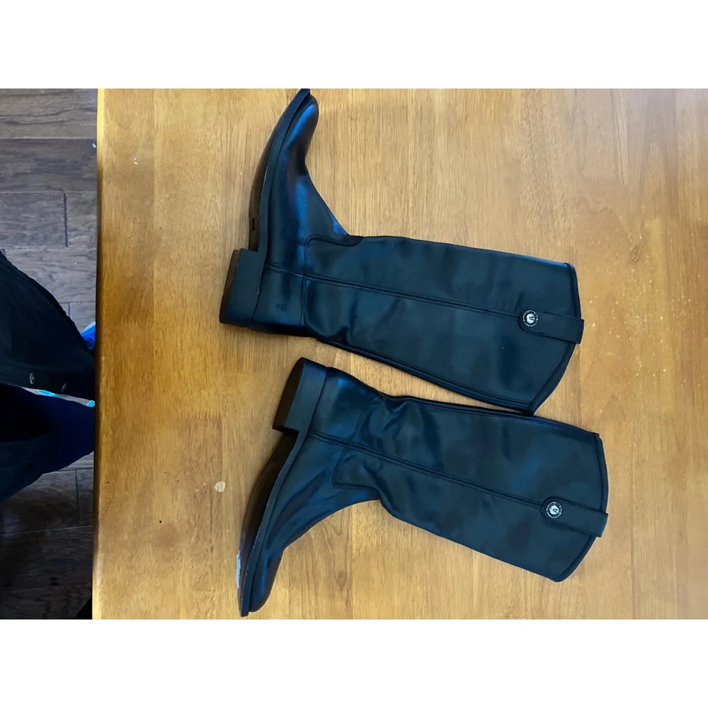 FRYE Melissa Button Leather Boots SZ 6 - Picture 10 of 11